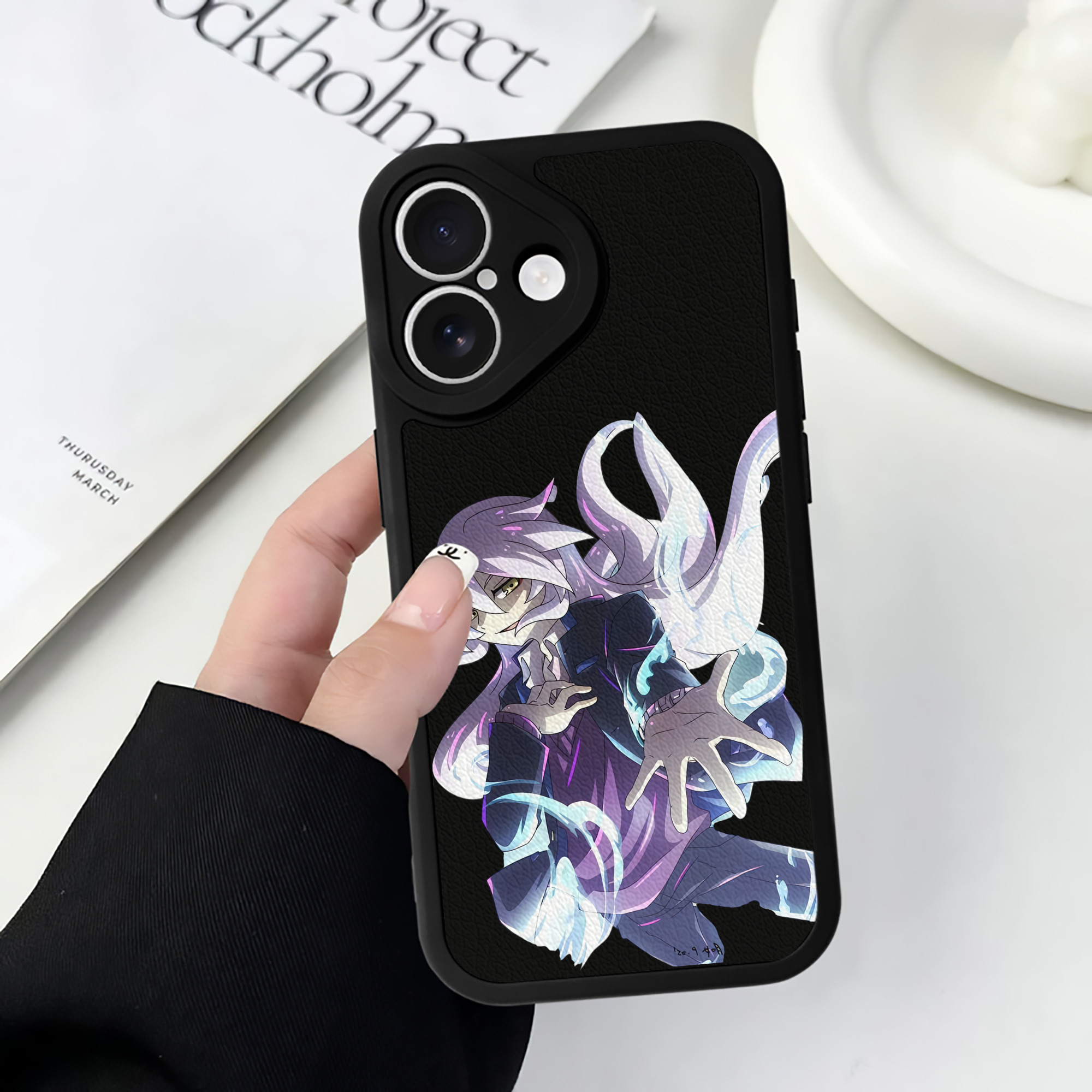 （画像用） 妖怪ウォッチ Yo-kai Watch 【iPhone 16シリーズ対応】シリコンスマホケース（レザー調） 材質：シリコン